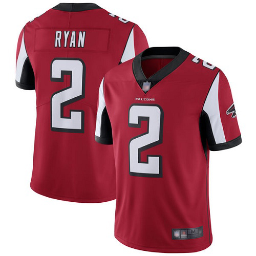 Atlanta Falcons Limited Red Men Matt Ryan Home Jersey NFL Football #2 Vapor Untouchable
